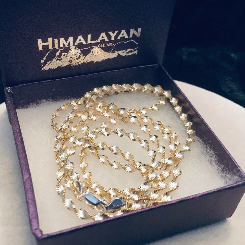 Sterling Silver Herringbone Twist Chain